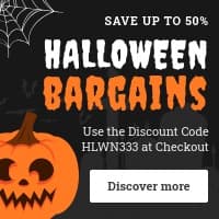 Halloween Bargains Cemetery Pumpkin Small Square