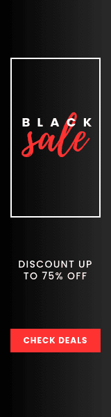 Red Style Black Friday Sale Wide Skyscraper