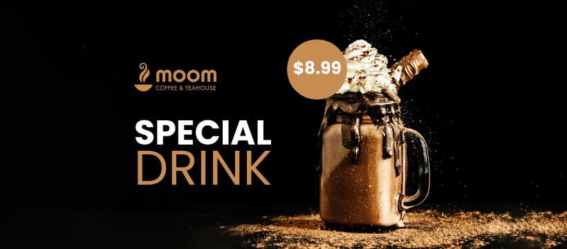 Coffee and Teahouse Special Drink Price Facebook Cover