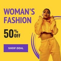 Yellow Purple Woman's Fashion Deal Small Square