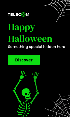 Happy Special Halloween with Green Skeleton Vertical Rectangle