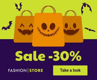 Halloween Shopping Bag Fashion Sale Large Rectangle