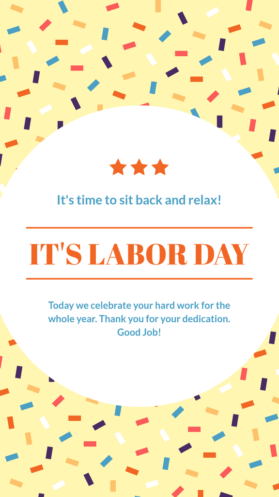 Labor Day Sit Back and Relax