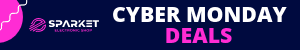 Blue Cyber Monday Pink Deals Mobile Banner