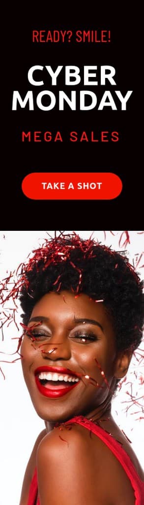 Cyber Monday Take a Smile Shot Portrait