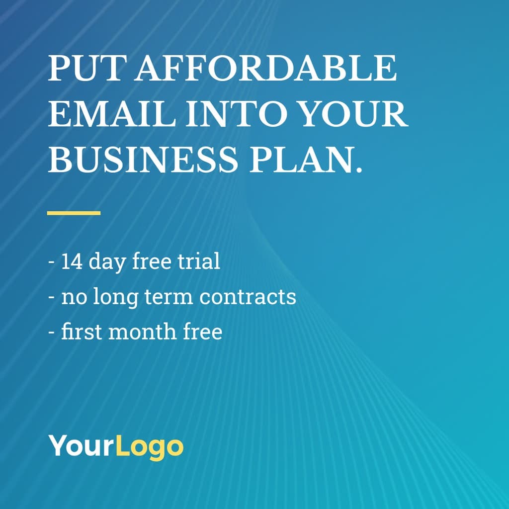 Affordable Email Business Plan Facebook Square Post
