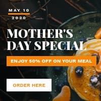 Mother's Day Special Meal Promo Small Square
