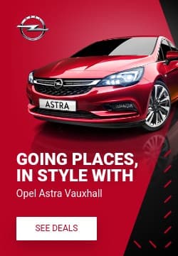 Red Opel Astra In Style Animated