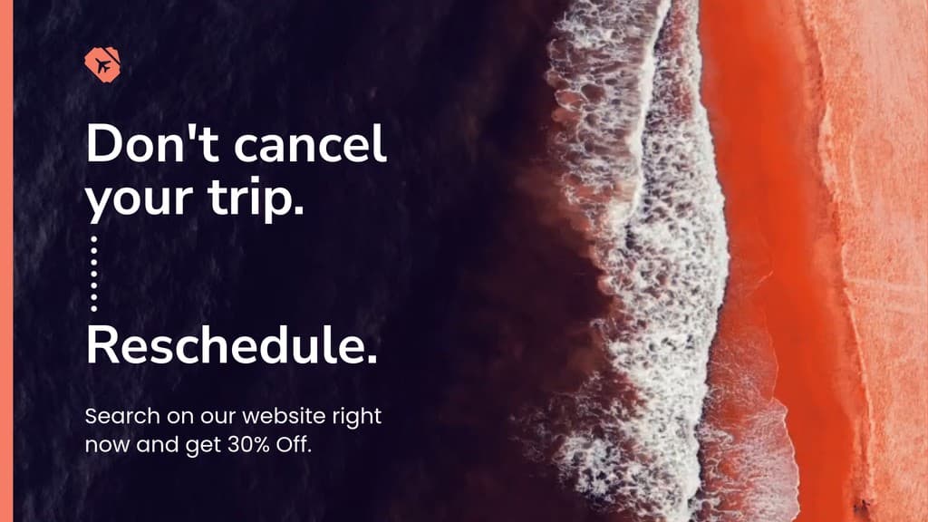 Reschedule your Trip Video Facebook FHD Video