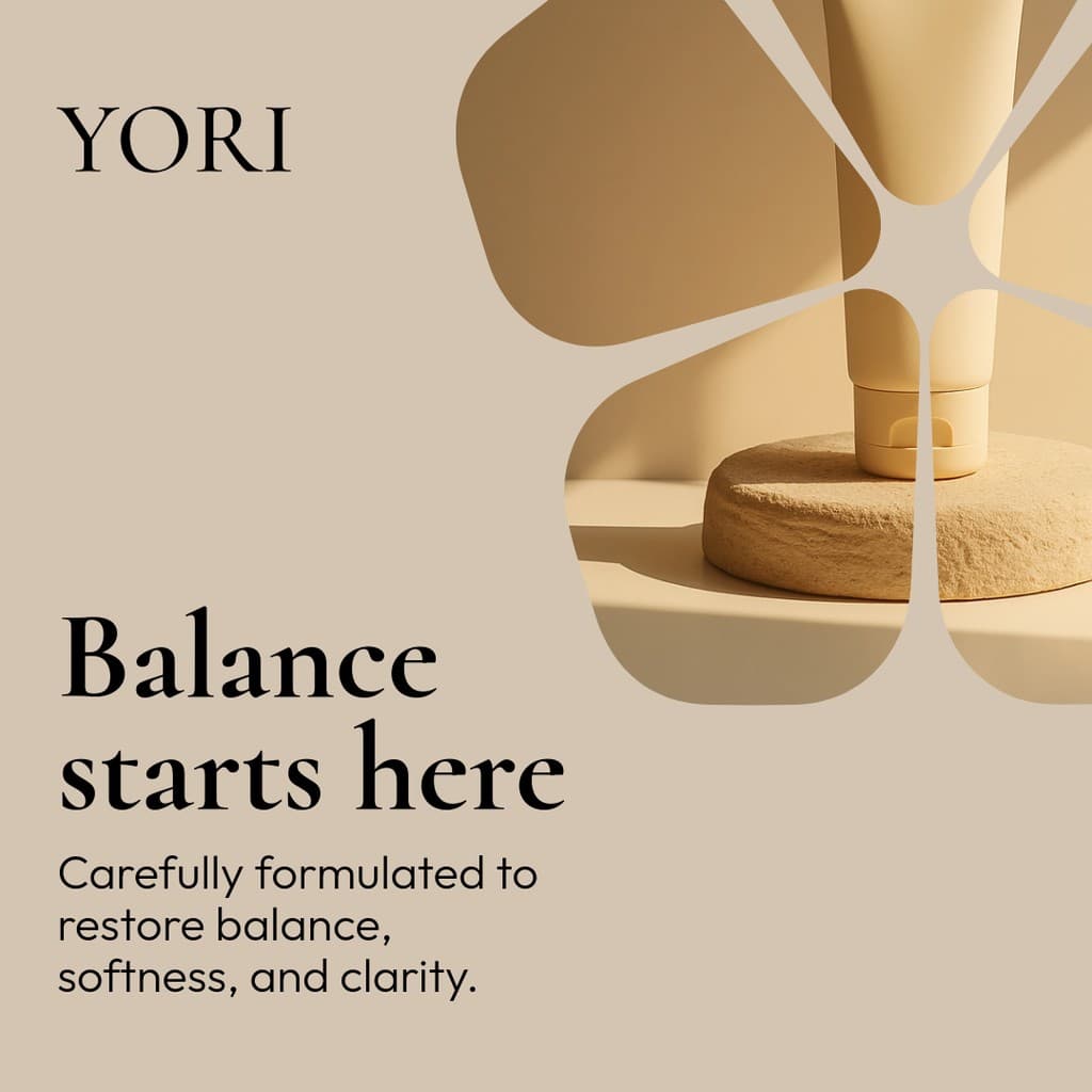 Balance Starts Here Yori Beauty Products Animated Instagram Post