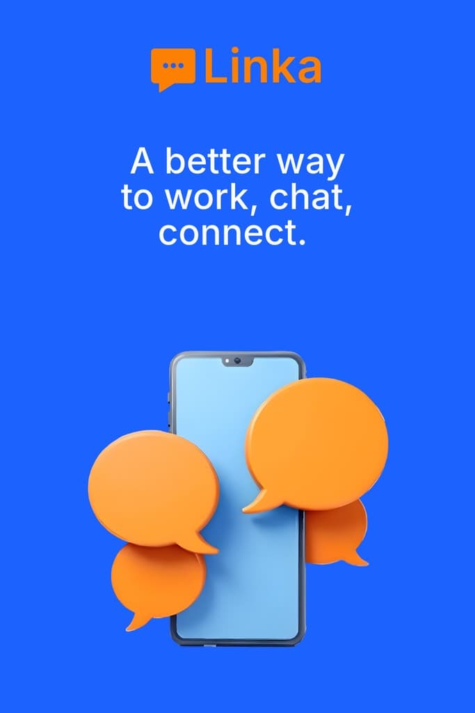 Connect on Mobile with Linka Software Animated Pinterest Pin Tall