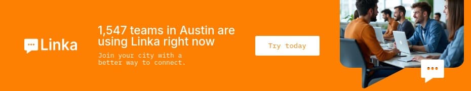 Connect Austin Teams with Linka Animated Top Banner