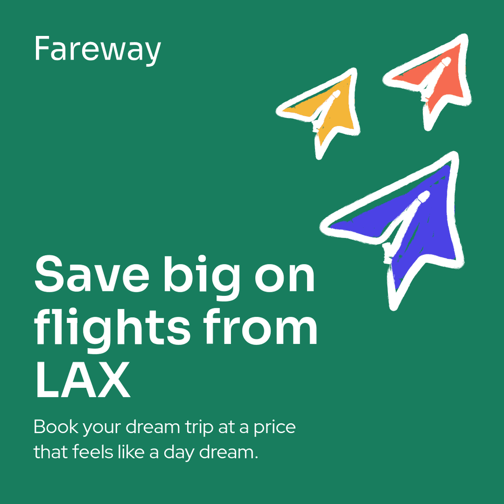 Fareway LAX Discount Flights Travel Offer Animated Instagram Post