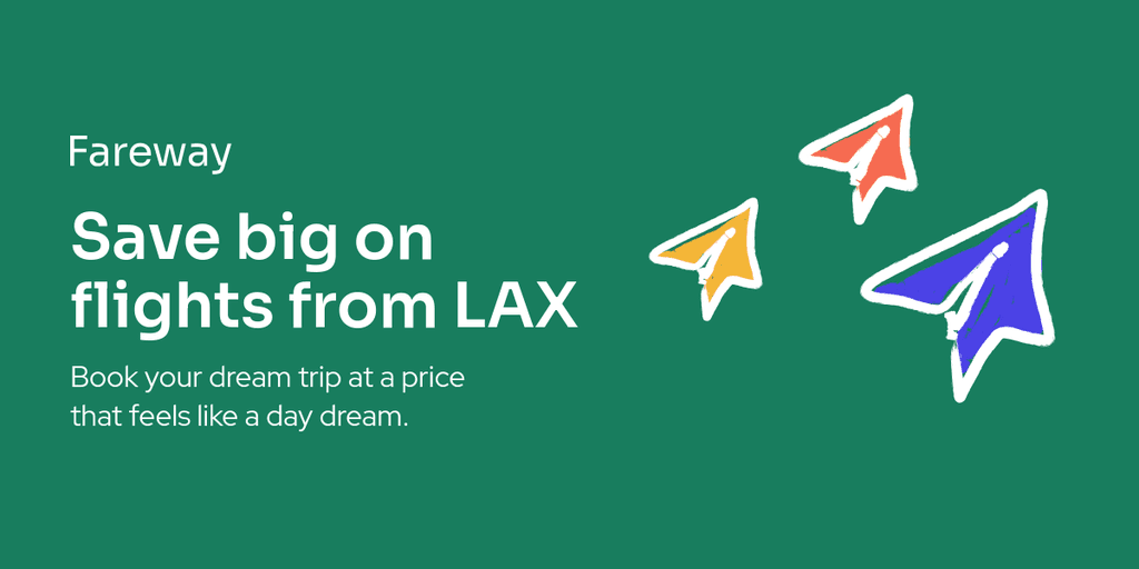 Fareway LAX Discount Flights Travel Offer Animated X Image Post