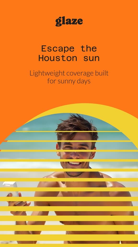 Escape Houston Sun Glaze Skincare Animated Story