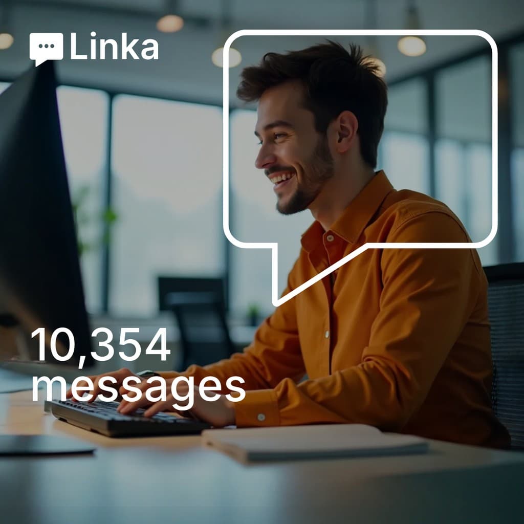 Messages Sent on Linka Animated Instagram Post