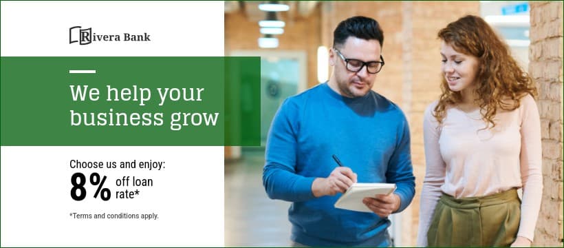 Rivera Bank Help Your Business Grow Animated Facebook Cover