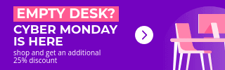 Cyber Monday Empty Desk Discount Large Mobile