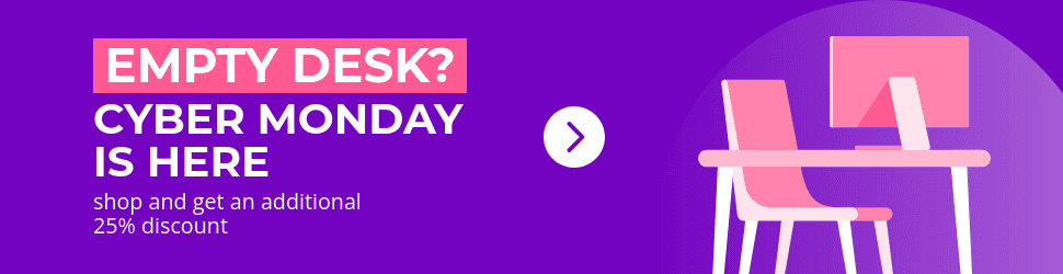Cyber Monday Empty Desk Discount Billboard