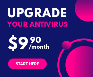 Blue Pink Upgrade Your Antivirus Inline Rectangle