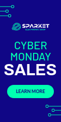 Electronic Shop Cyber Monday Sales Vertical Banner