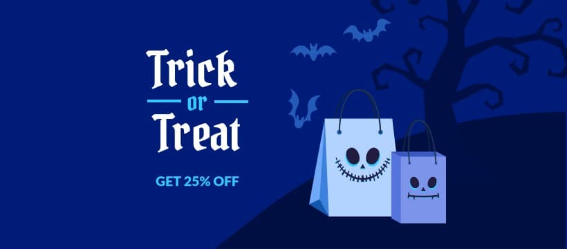 Trick or Treat Halloween Sale Facebook Cover