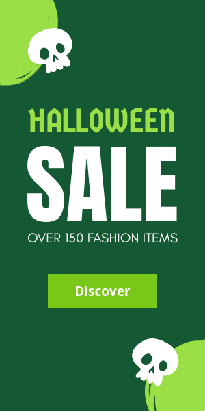 Fashion Items Halloween Sale Half Page