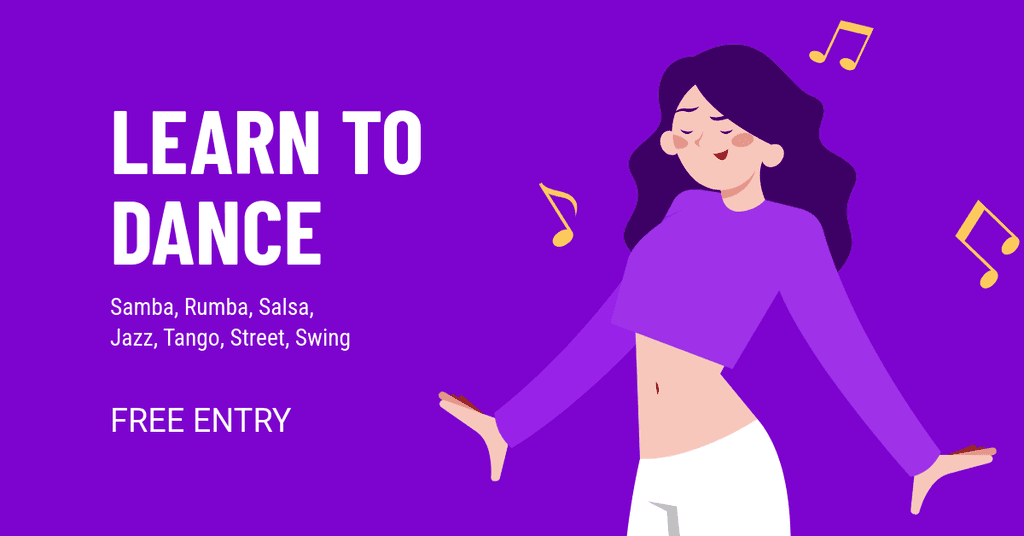 Learn to Dance with Free Entry Facebook Sponsored Message