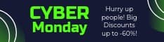 Cyber Monday Big Discounts Last Chance Half Banner