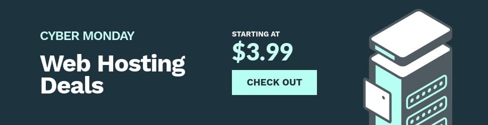 Cyber Monday Web Hosting Deals Billboard