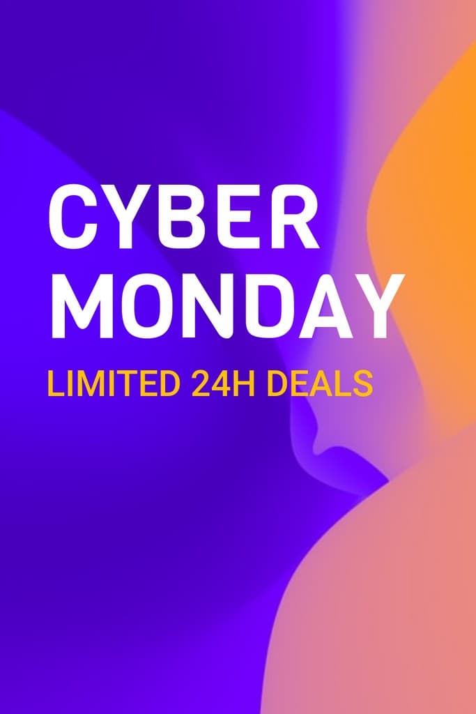 Cyber Monday Limited 24h Deals Pinterest Pin Tall