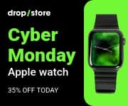 Cyber Monday Green Apple Watch Small Rectangle