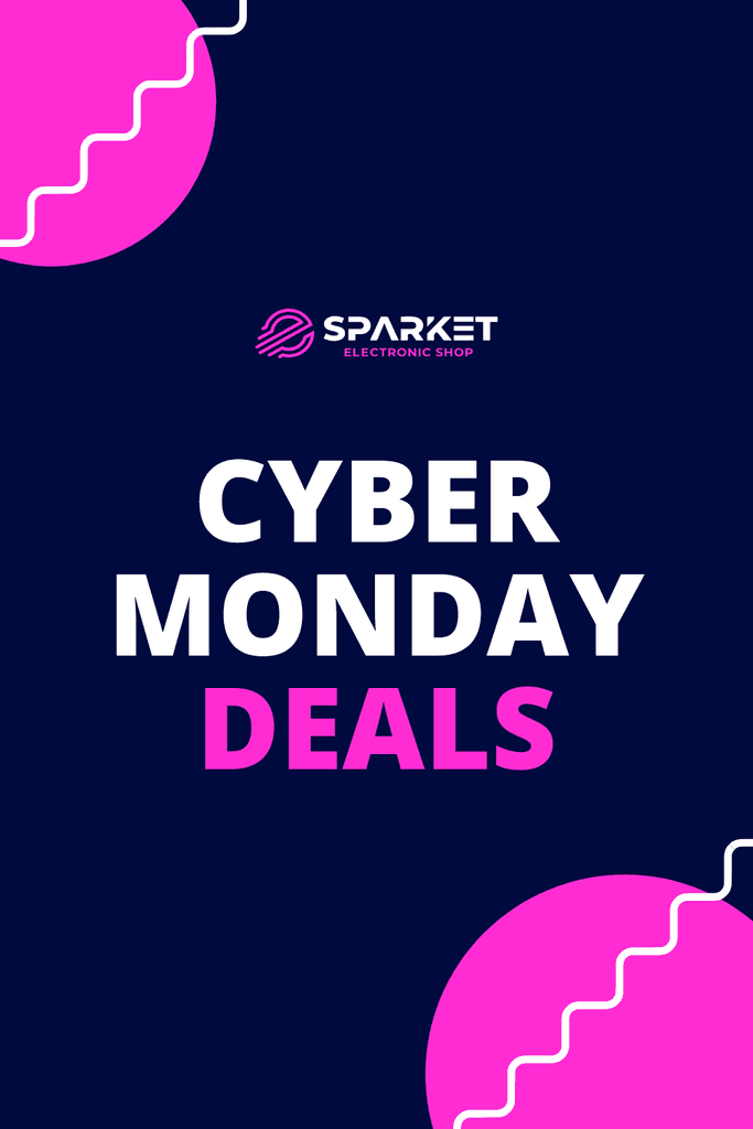 Blue Cyber Monday Pink Deals Pinterest Pin Tall