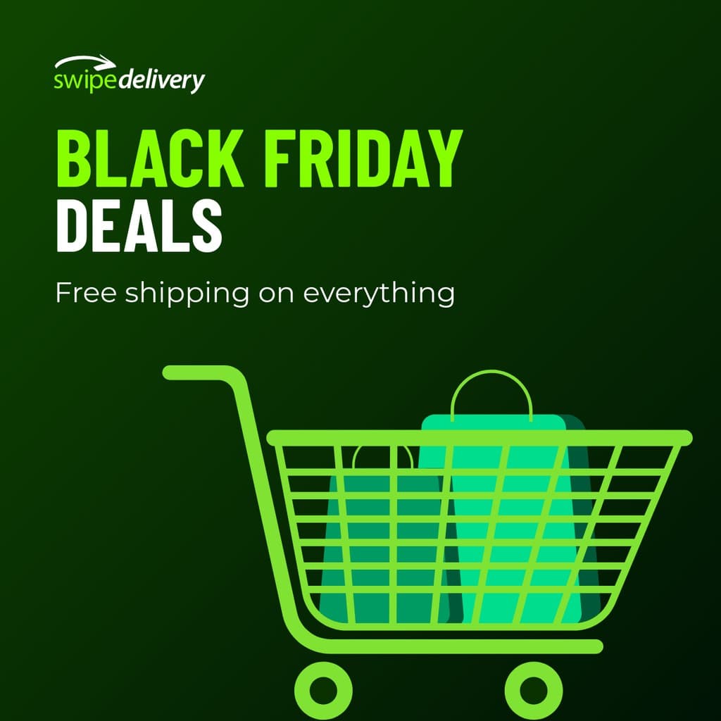 Green Delivery Black Friday Facebook Square Post