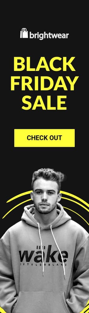 Hoodie Black Friday Yellow Sale Portrait