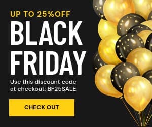 Gold Balloon Black Friday Discount