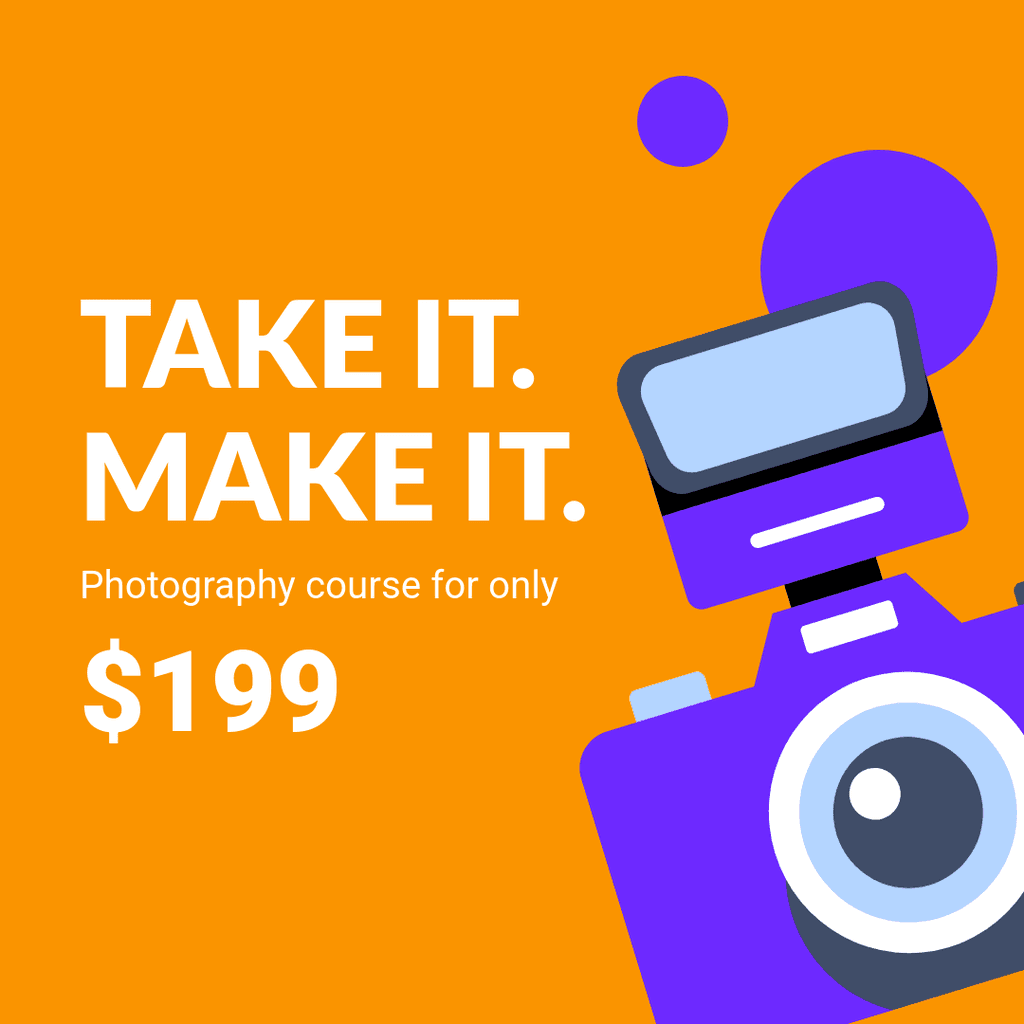 Take It Make It Photography Course Instagram Post