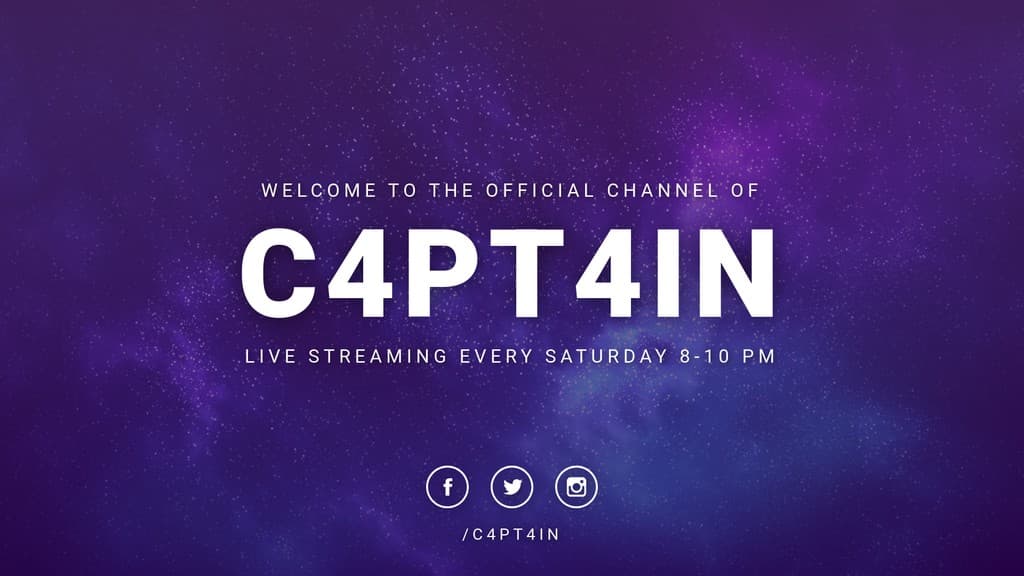 C4pt4in Official Twitch Video Cover