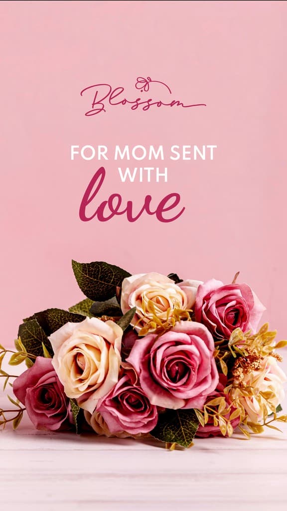 Sent with Love Mother's Day Flowers Story