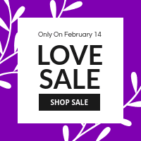 Valentine's Day Purple Love Sale