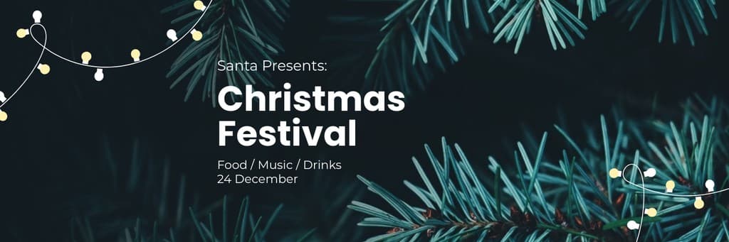 Santa Presents Christmas Festival X Header