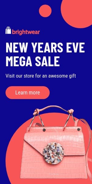 New Year Mega Sale with Awesome Gift Half Page
