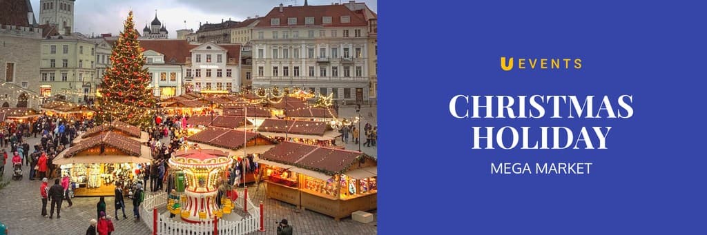 Christmas Holiday Mega Market X Header