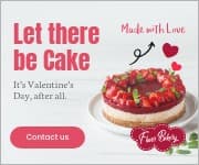Let There Be Cake on Valentine's Day Small Rectangle