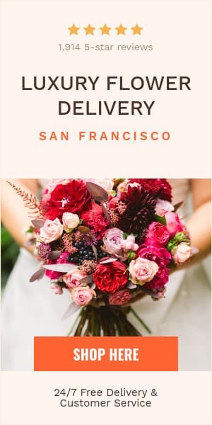 Luxury Flower Delivery Half Page