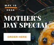 Mother's Day Special Meal Promo Small Rectangle