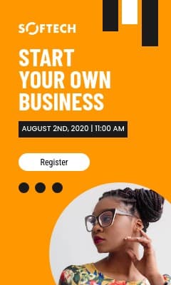 Start Your Own Business Vertical Rectangle