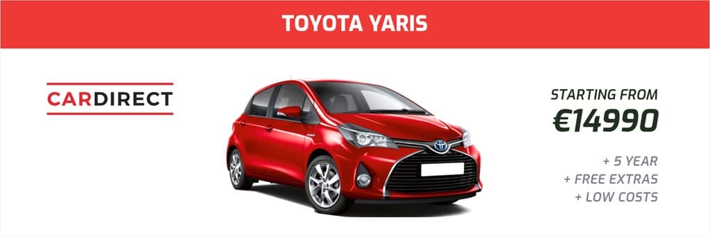 Red Toyota Yaris Automotive Animated