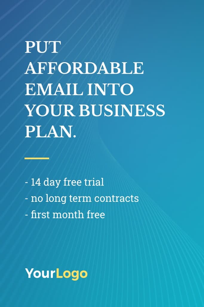 Affordable Email Business Plan Pinterest Pin Tall