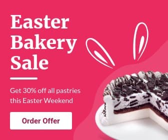 Easter Bunny Bakery Sale Large Rectangle
